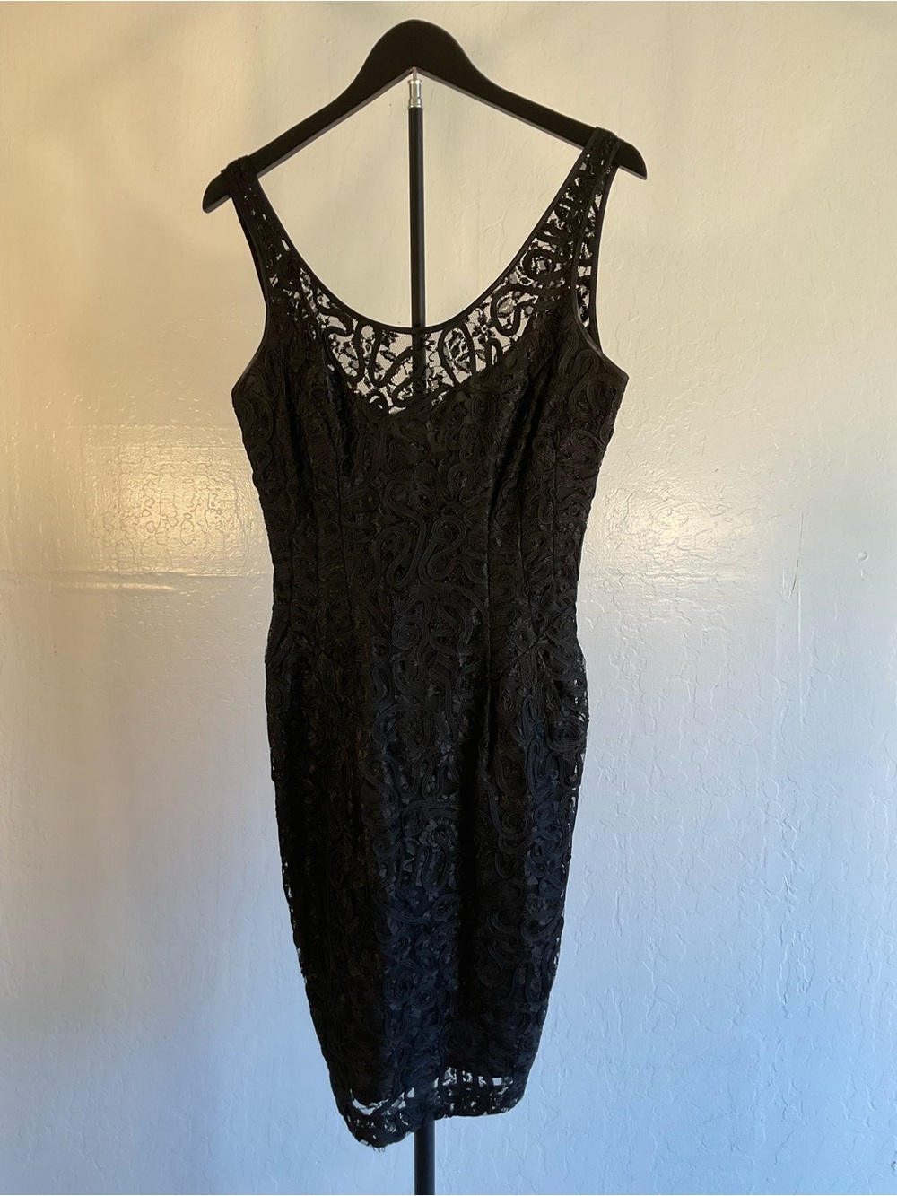 Vintage Ann Taylor Black Lace Sheath Dress
